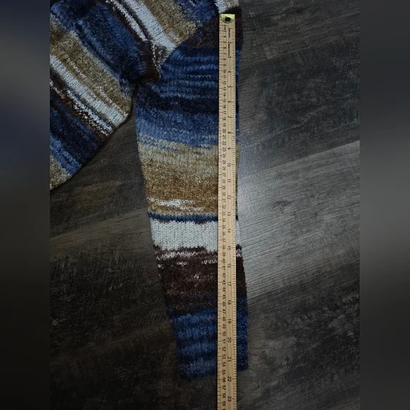 COCO + CARMEN Striped Knit Long Cardigan, Size S/M, NWT - Picture 9 of 9